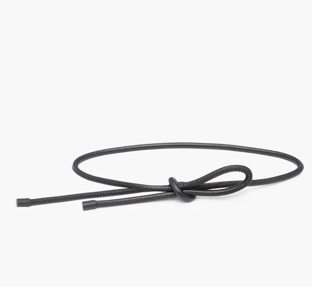 3.1 Philip Lim Origami Belt Black Faux Leather NEW XS SMALL Tie Multi Way